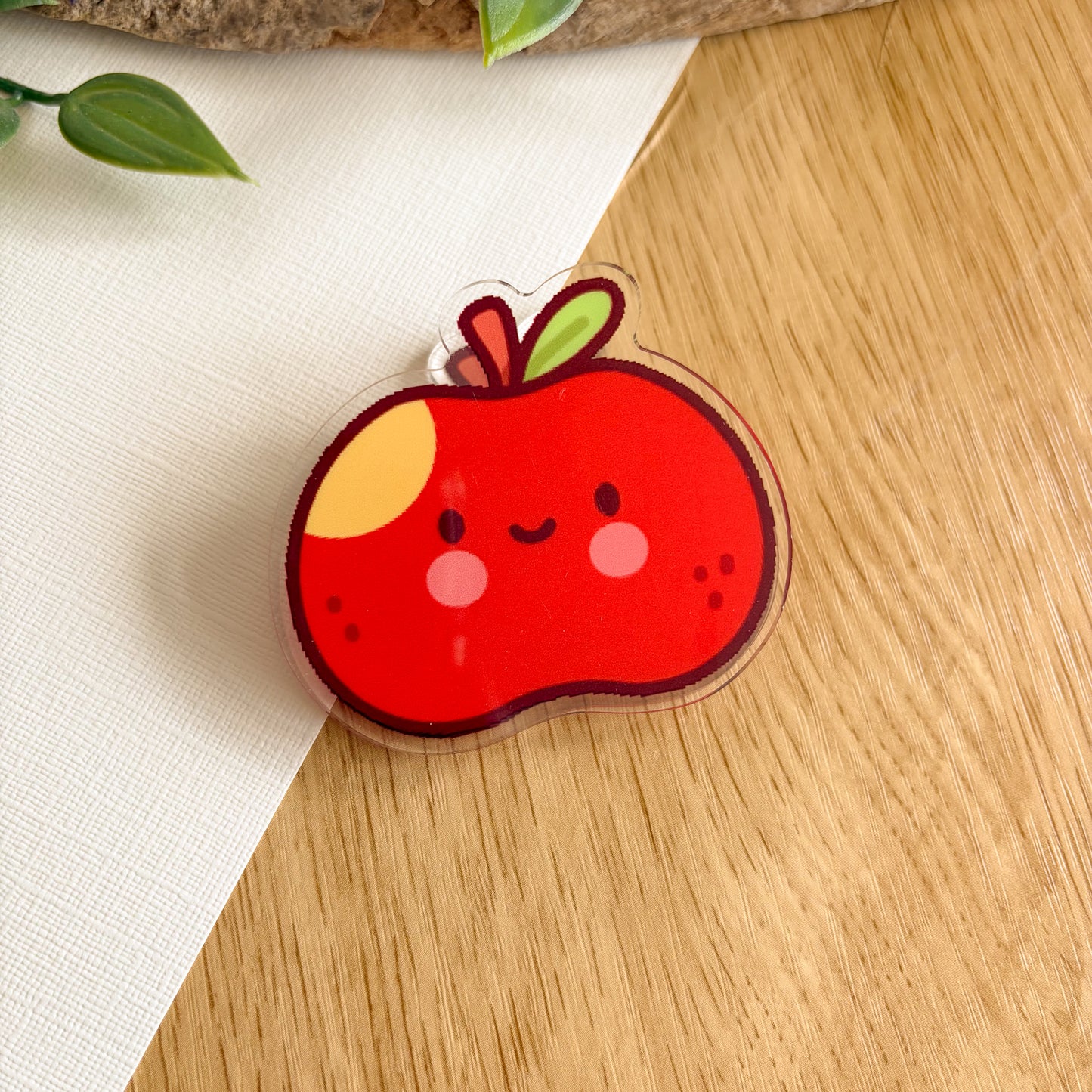 Happy Apple - Acrylic Clip