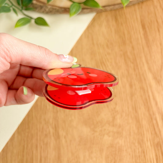 Happy Apple - Acrylic Clip