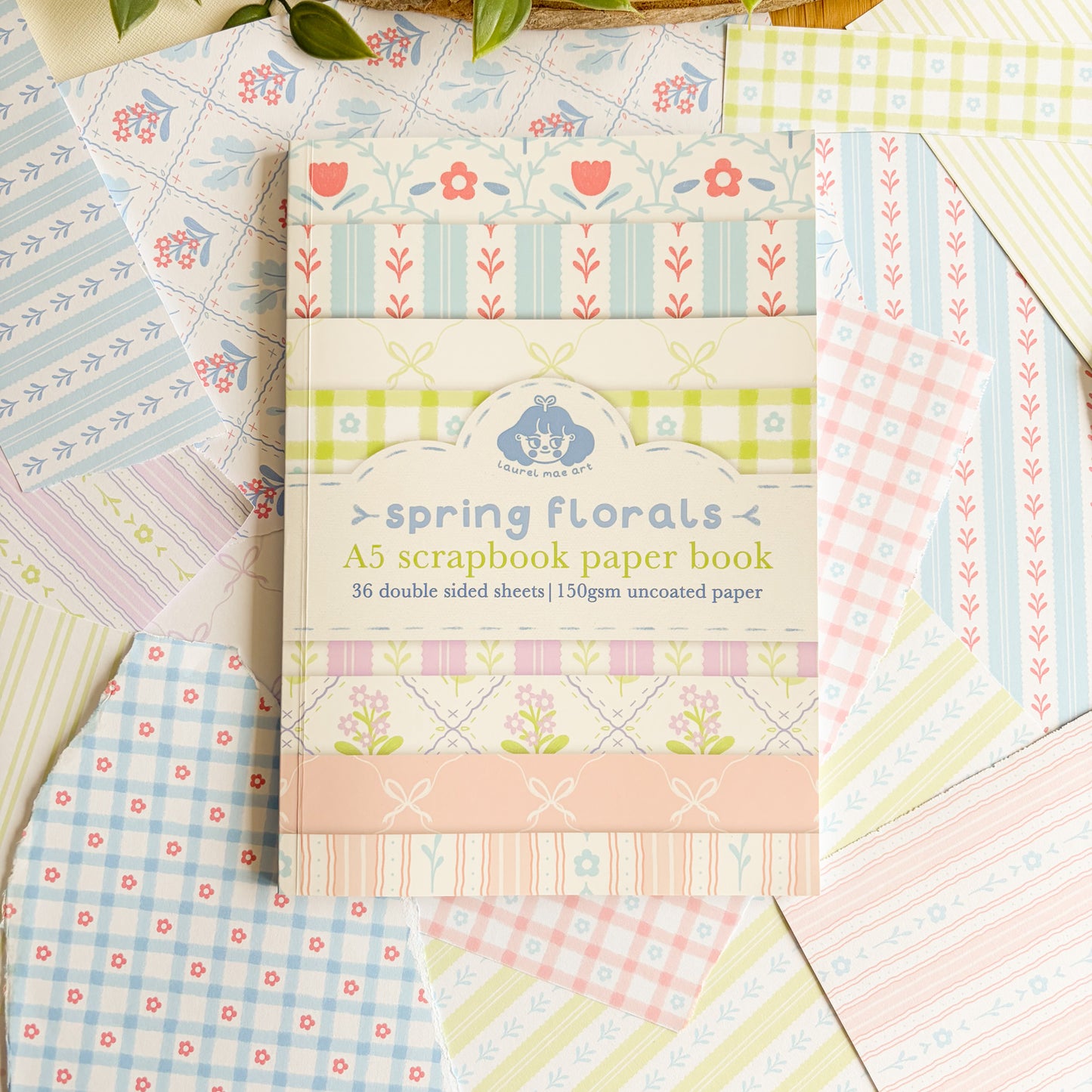 Spring Florals - Scrapbook Paper Book