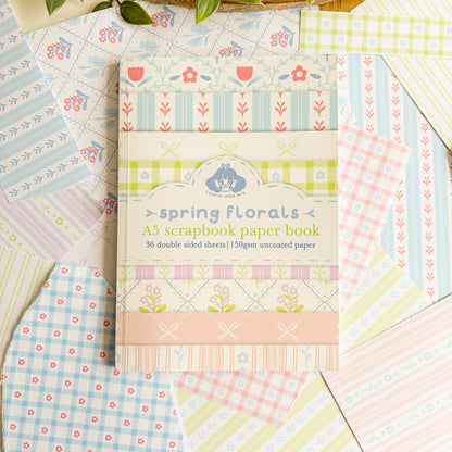 Spring Florals - Scrapbook Paper Book