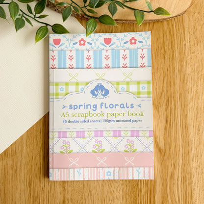 Spring Florals - Scrapbook Paper Book