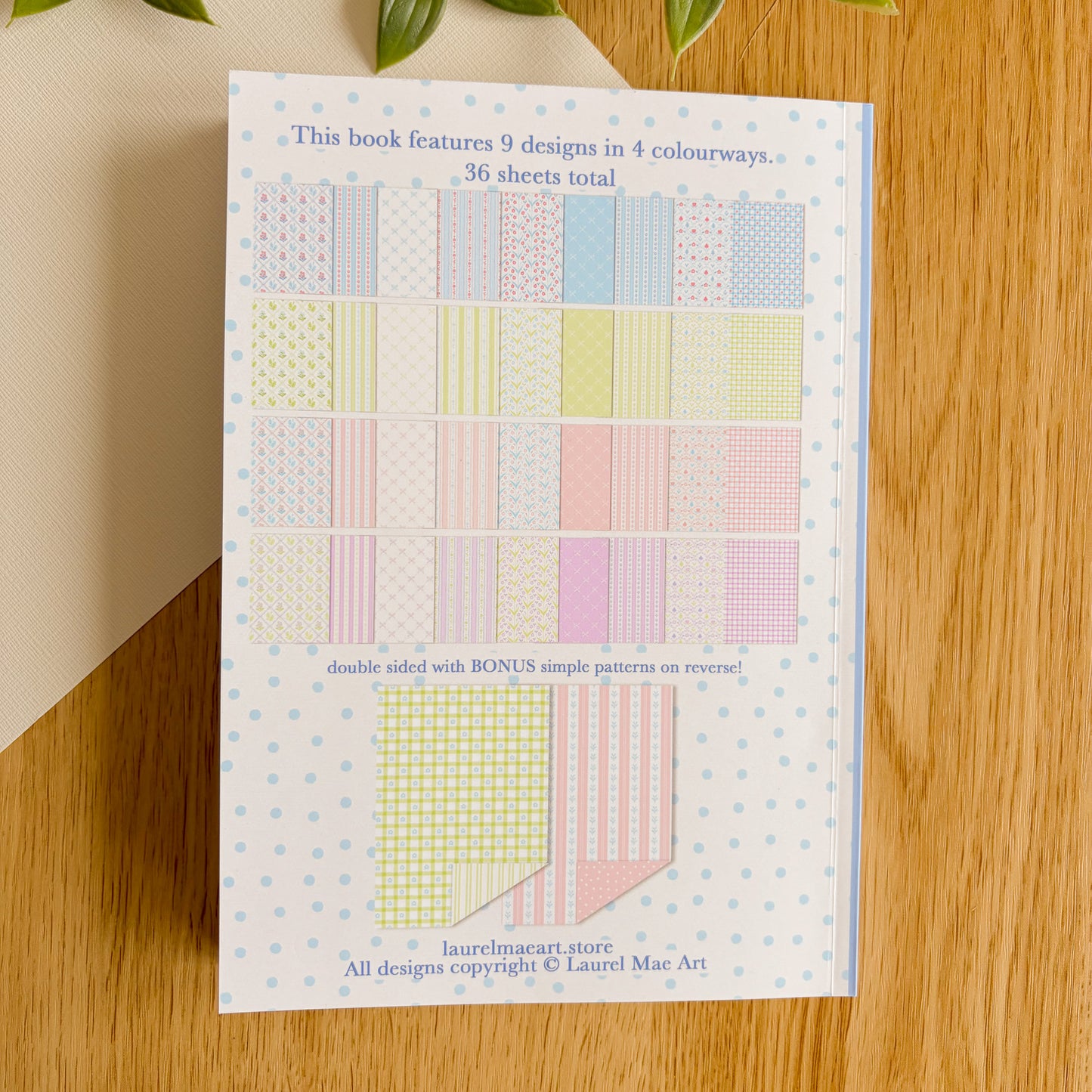 Spring Florals - Scrapbook Paper Book