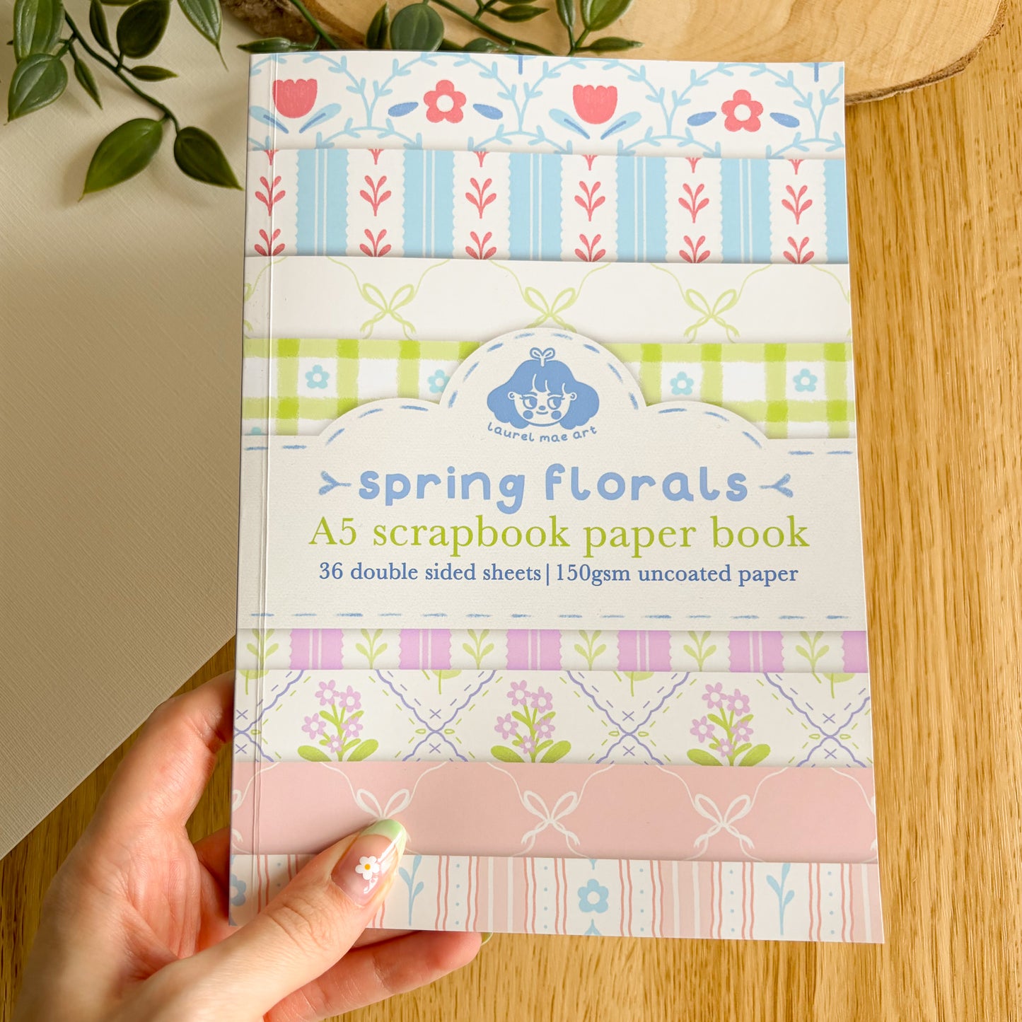 Spring Florals - Scrapbook Paper Book