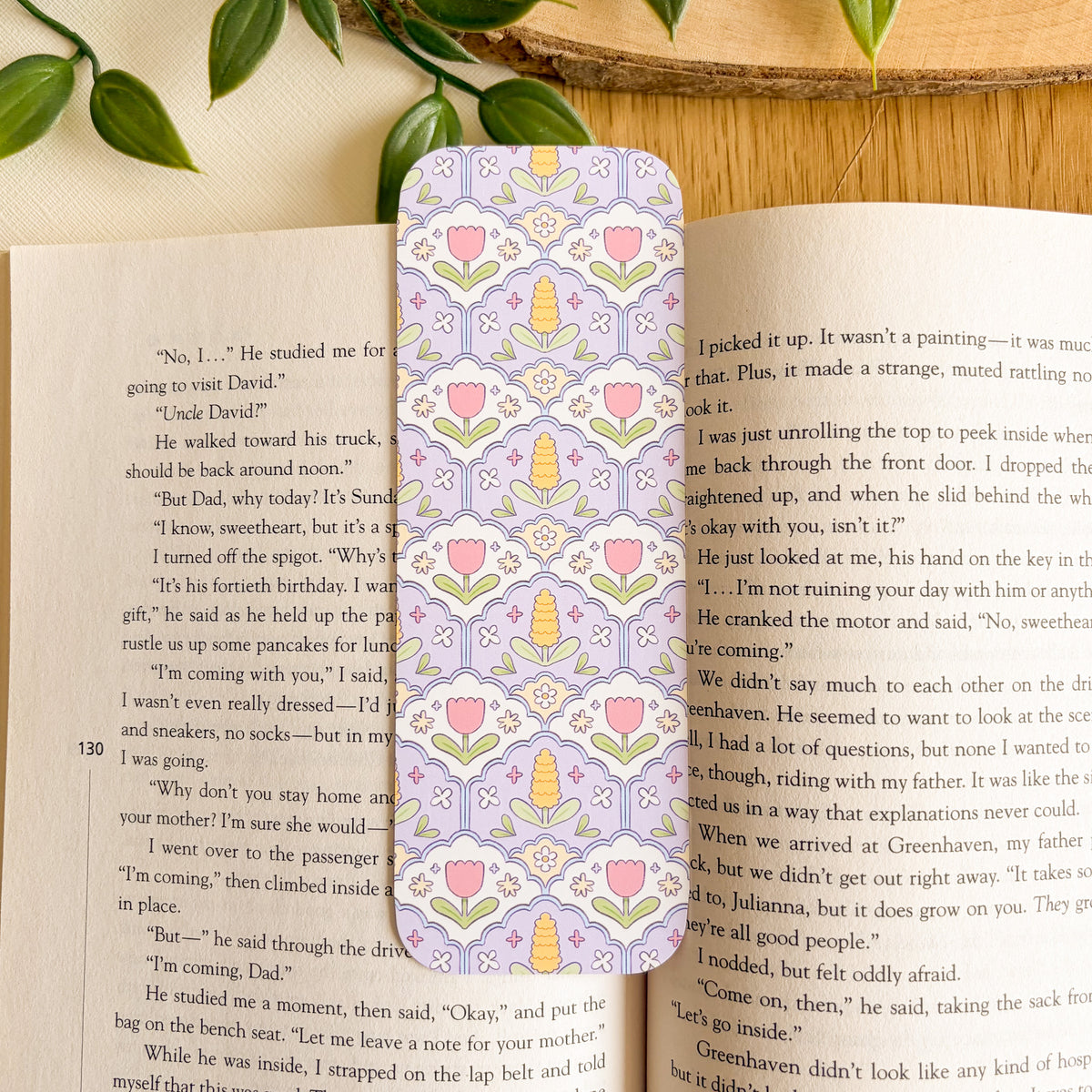 Lilac Hyacinth Pattern Bookmark