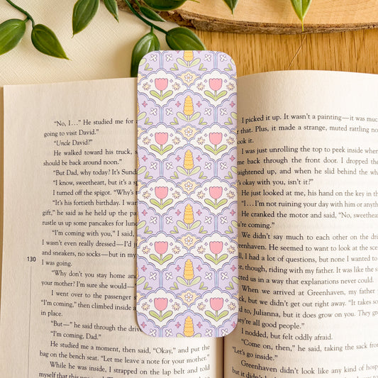Lilac Hyacinth Pattern Bookmark