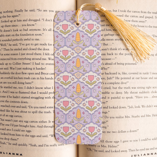 Lilac Hyacinth Pattern Bookmark