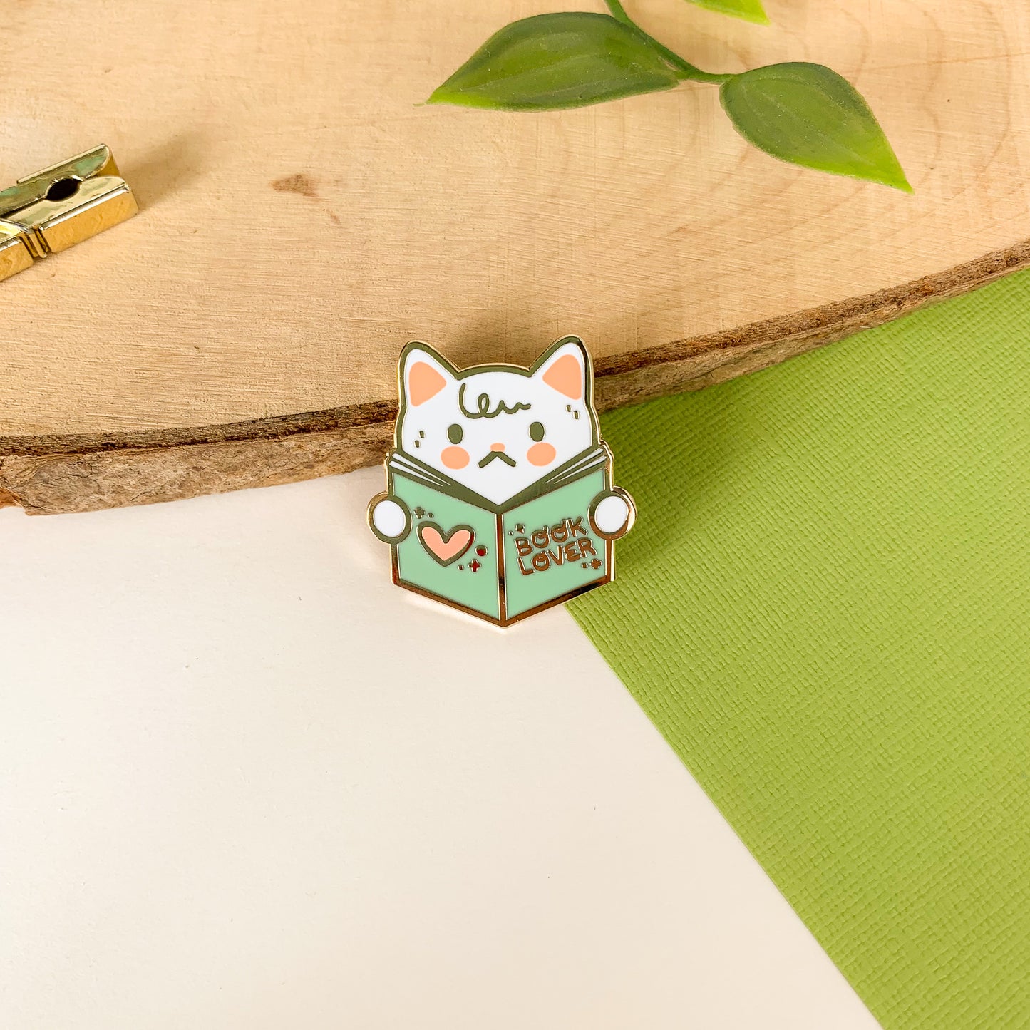 Book Cat - Enamel Pin