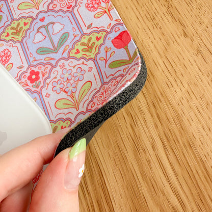 Scalloped Floral Pattern - Rectangle Mouse Mat
