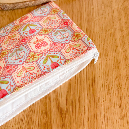 Scalloped Floral Pattern - Pencil Case