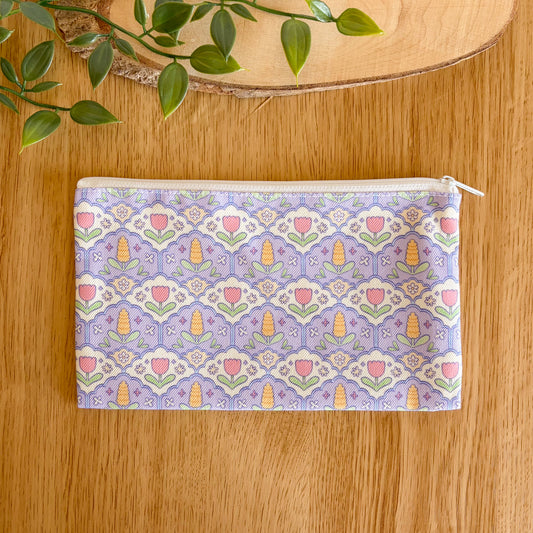 Lilac Hyacinth Pattern - Pencil Case