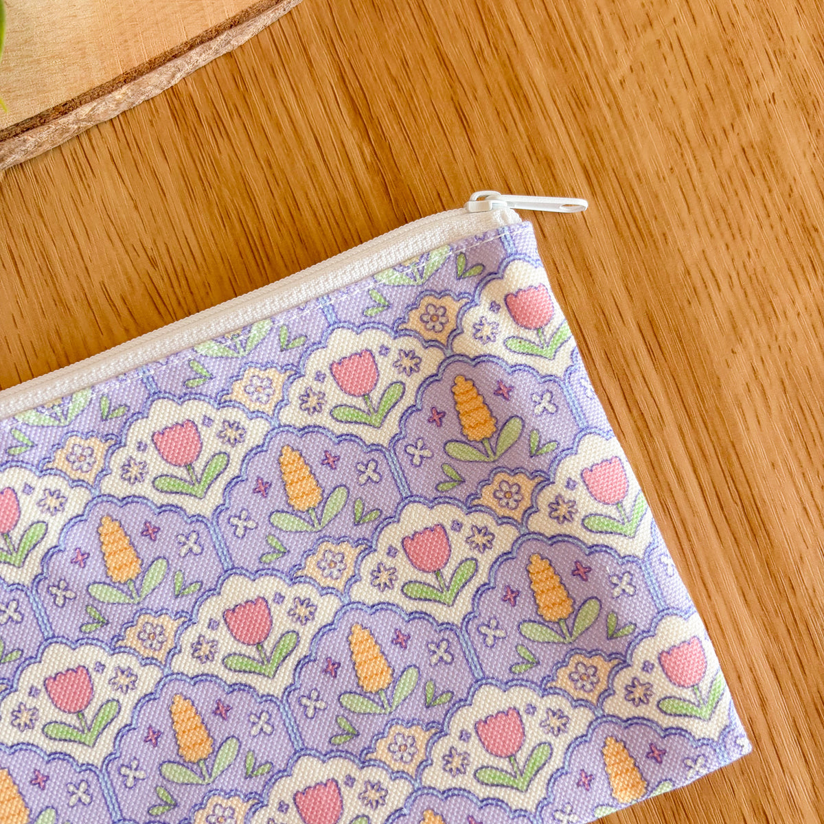 Lilac Hyacinth Pattern - Pencil Case