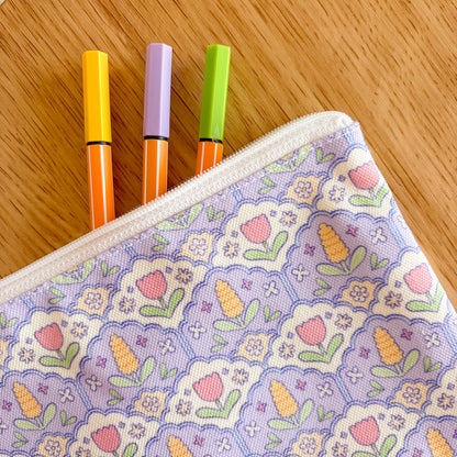 Lilac Hyacinth Pattern - Pencil Case