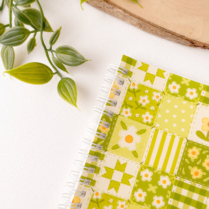 Green Daisy Blanket - Reusable Sticker Book
