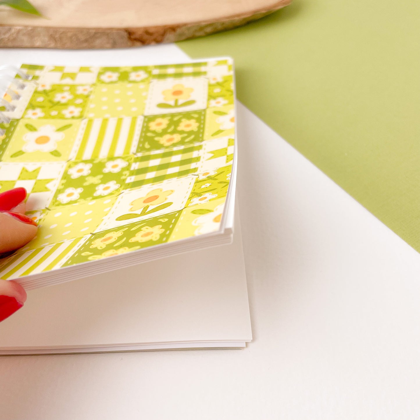 Green Daisy Blanket - Reusable Sticker Book