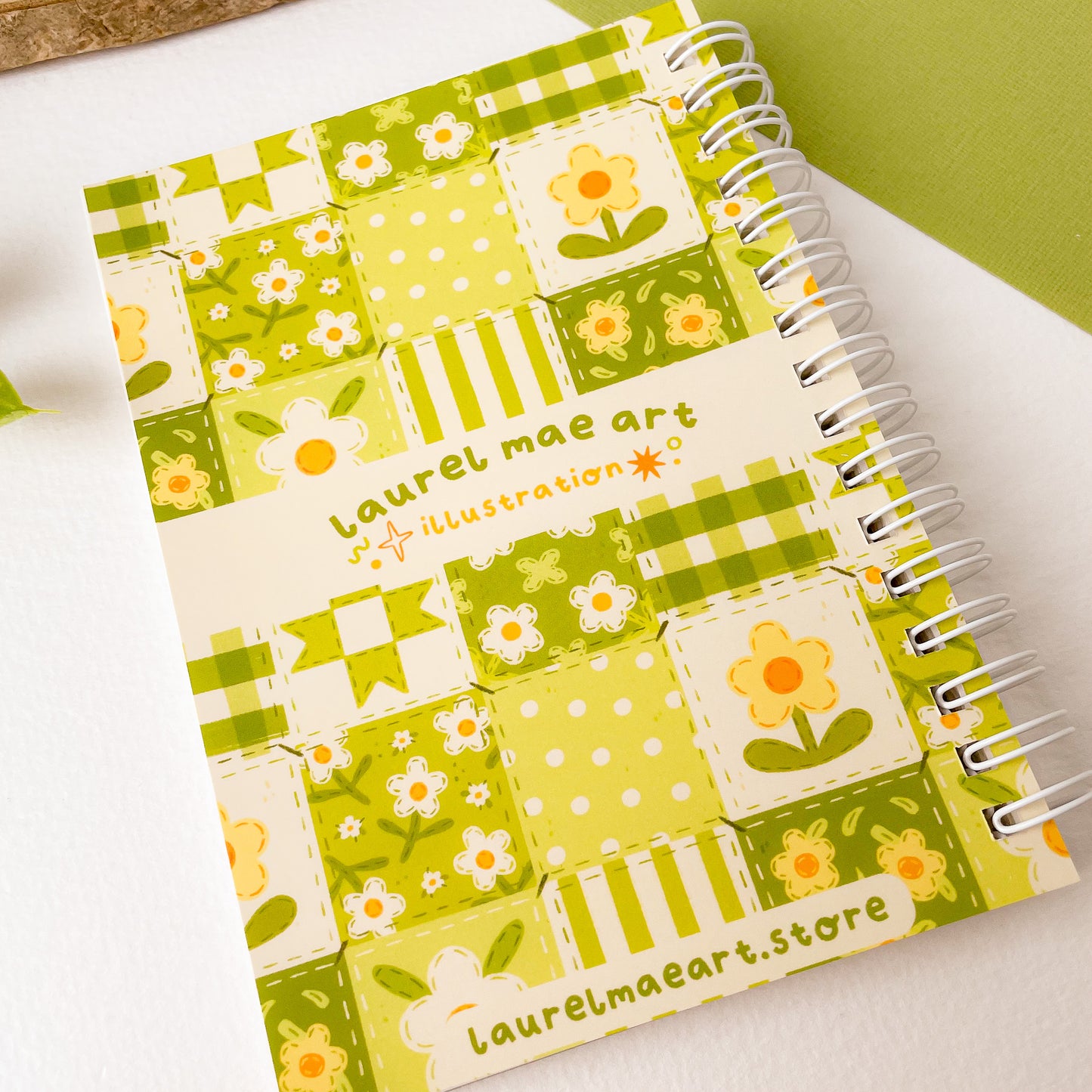 Green Daisy Blanket - Reusable Sticker Book