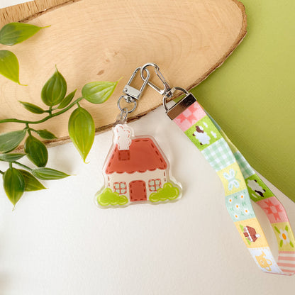 Cottagecore Blanket - Lanyard Keychain
