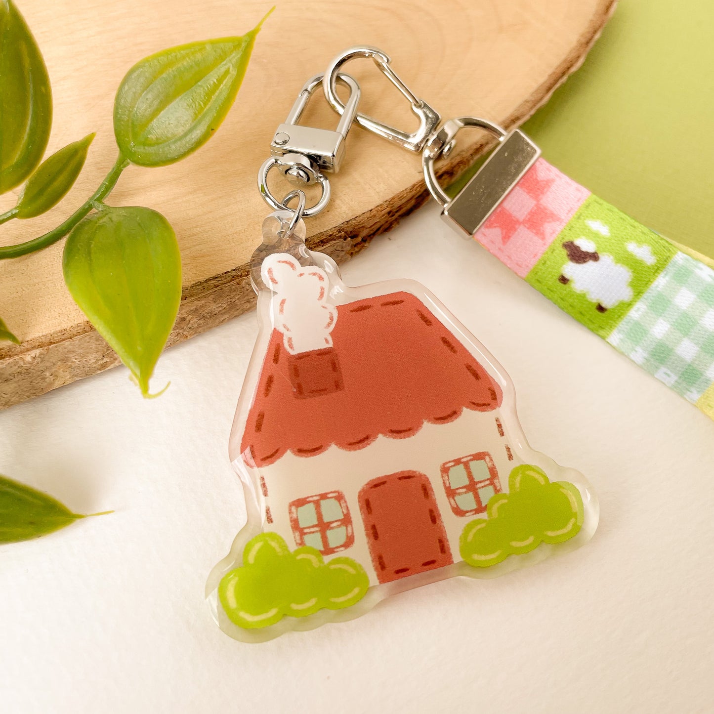 Cottagecore Blanket - Lanyard Keychain