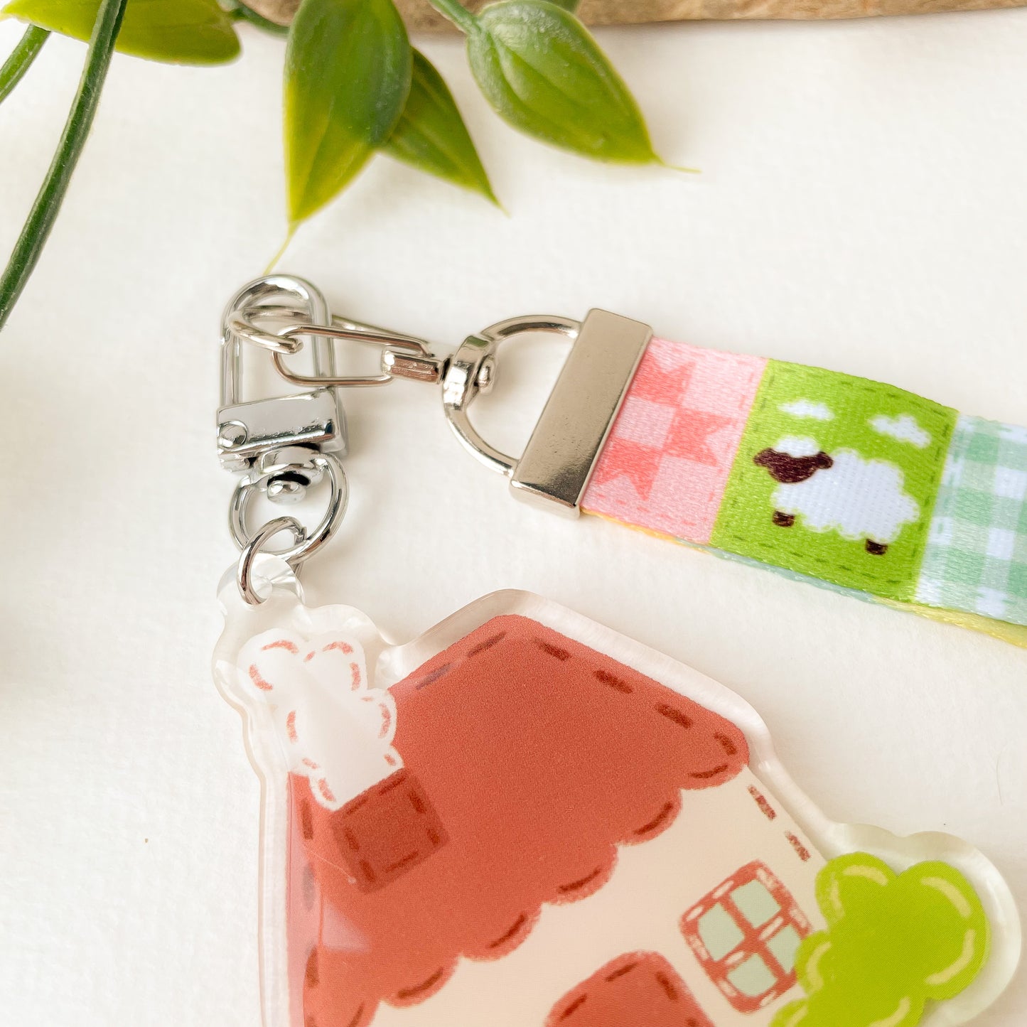 Cottagecore Blanket - Lanyard Keychain