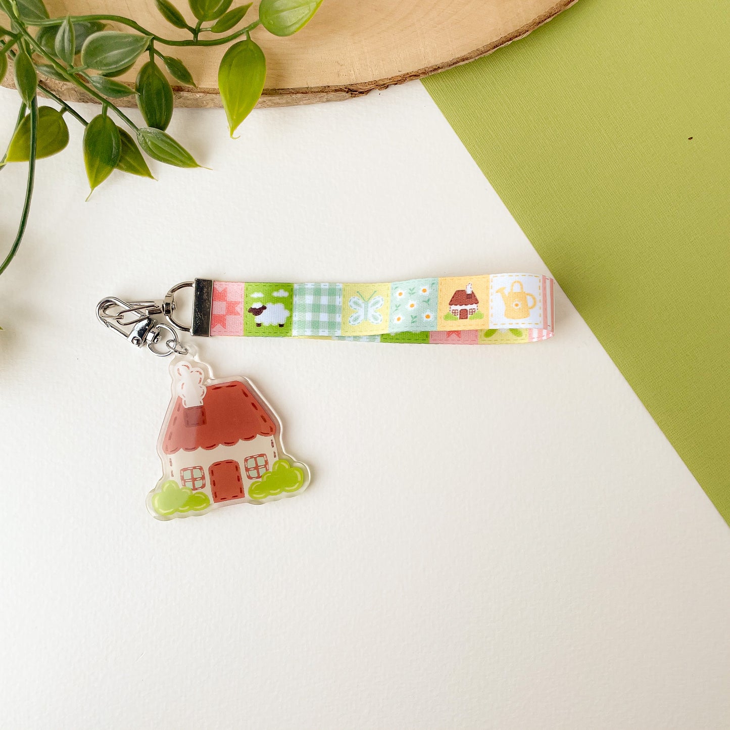 Cottagecore Blanket - Lanyard Keychain