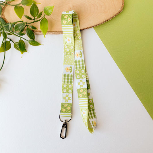 Green Daisy Blanket - Lanyard