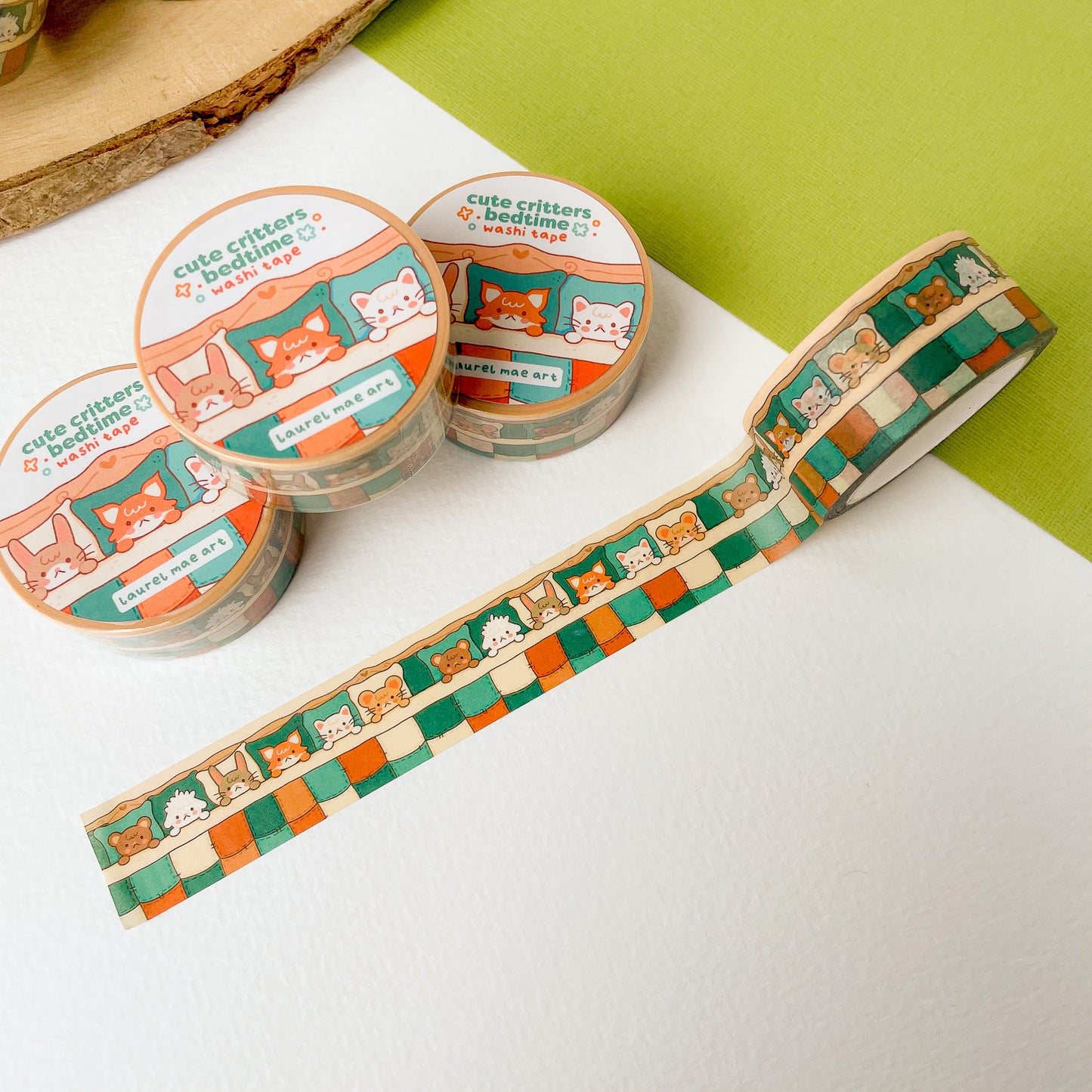 Cute Critters Bedtime - Chunky Washi Tape