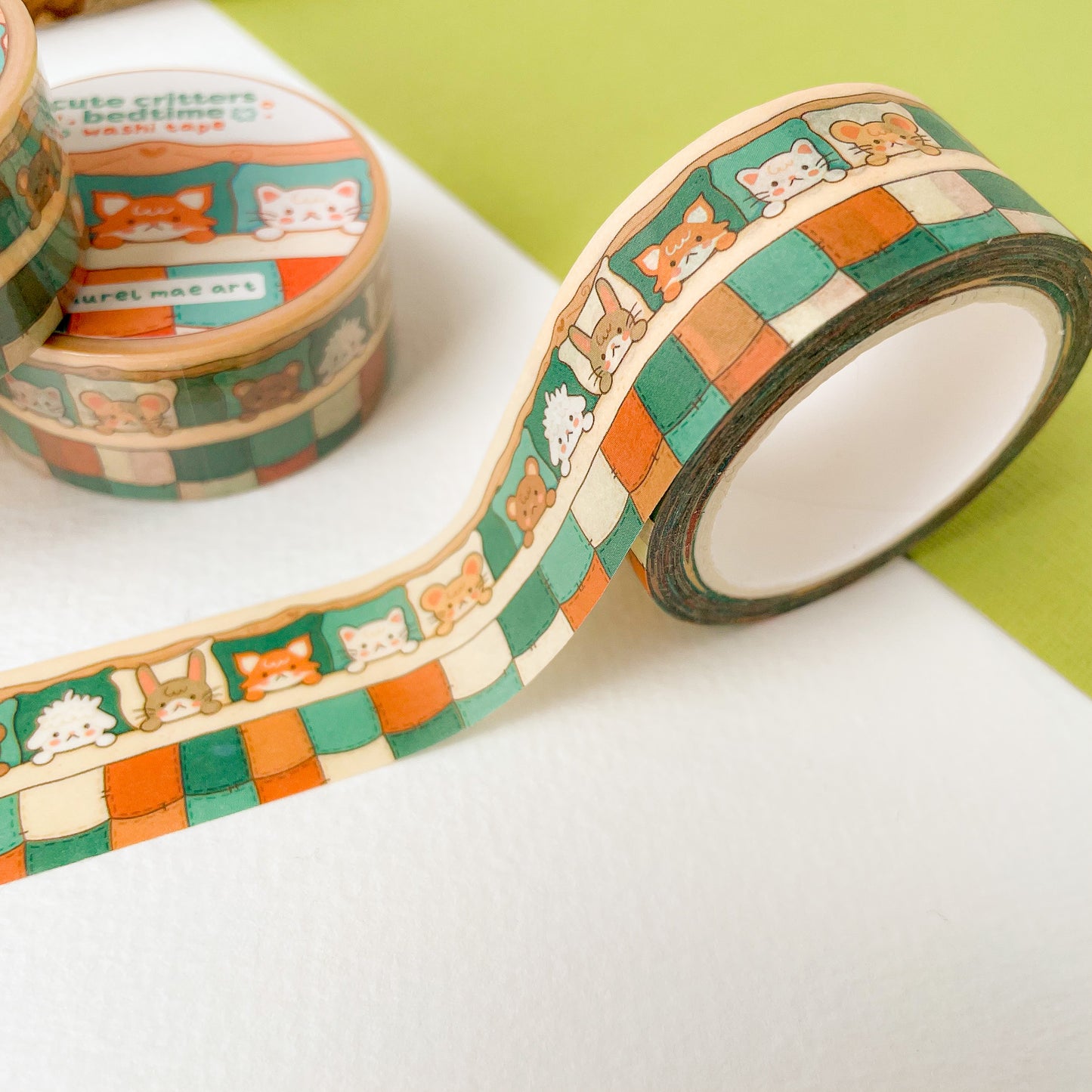 Cute Critters Bedtime - Chunky Washi Tape