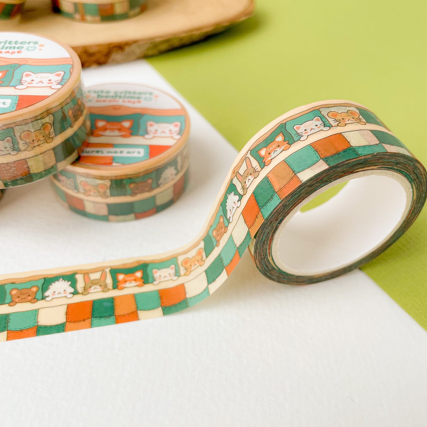Cute Critters Bedtime - Chunky Washi Tape