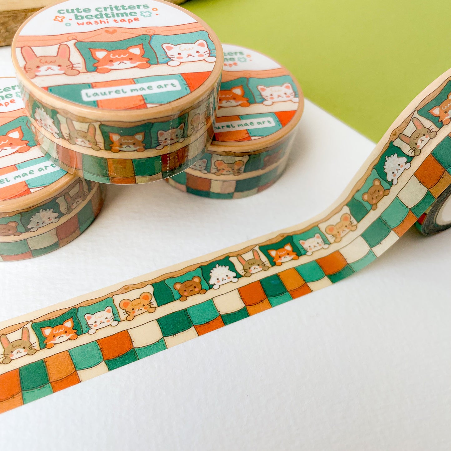 Cute Critters Bedtime - Chunky Washi Tape