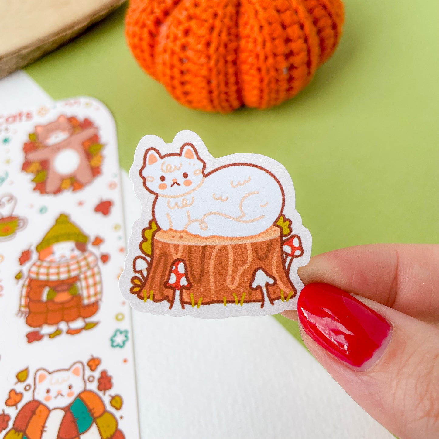 Autumnal Cats - Sticker Sheet