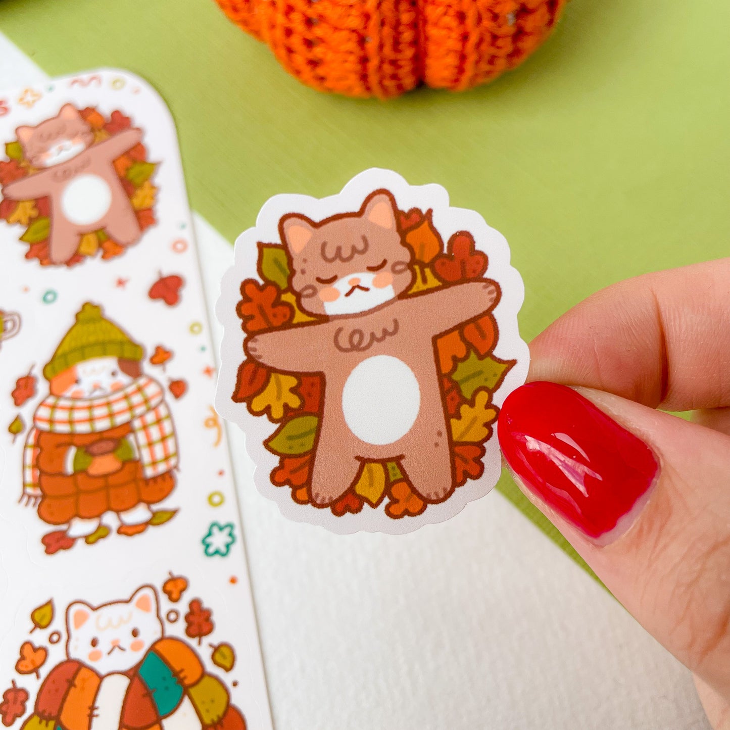 Autumnal Cats - Sticker Sheet