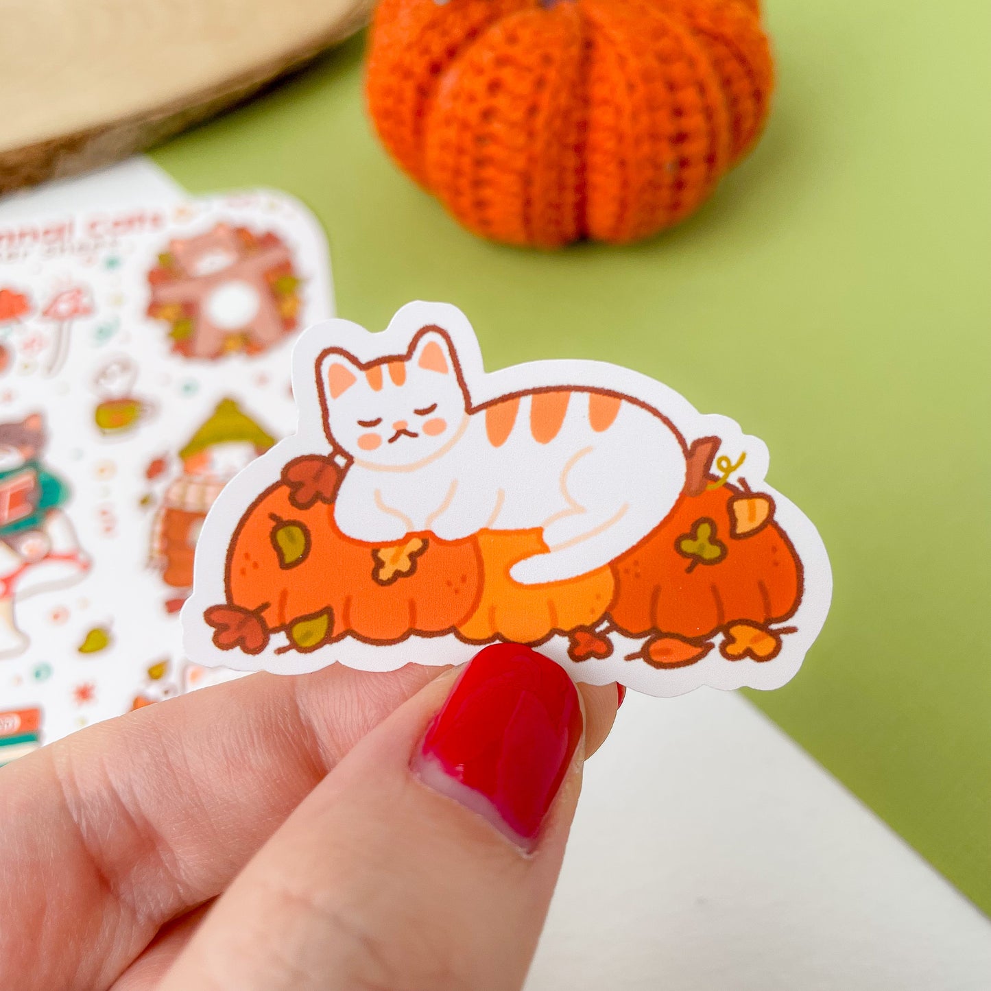 Autumnal Cats - Sticker Sheet