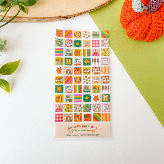 Artsy Things - Clear Matte Sticker Sheet