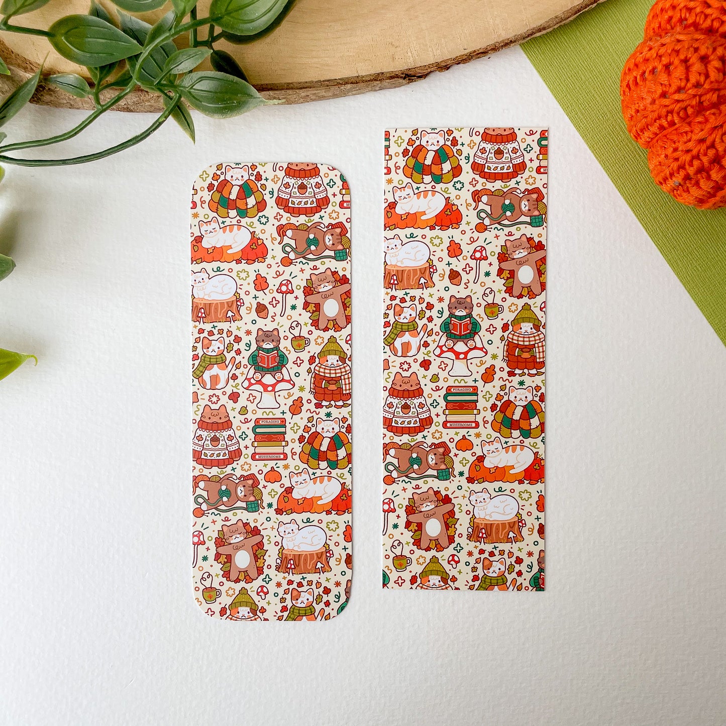 Autumnal Cats Bookmark