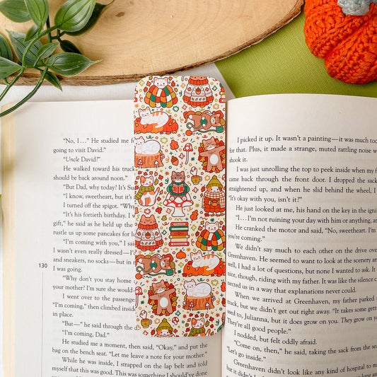 Autumnal Cats Bookmark