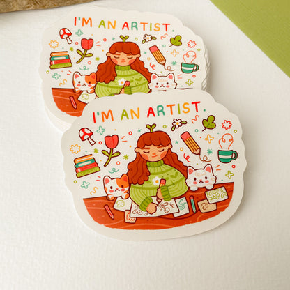 I'm an Artist - Matte Vinyl Sticker