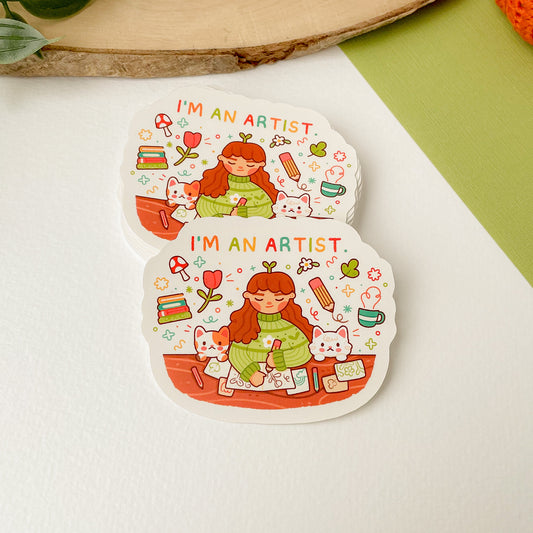 I'm an Artist - Matte Vinyl Sticker