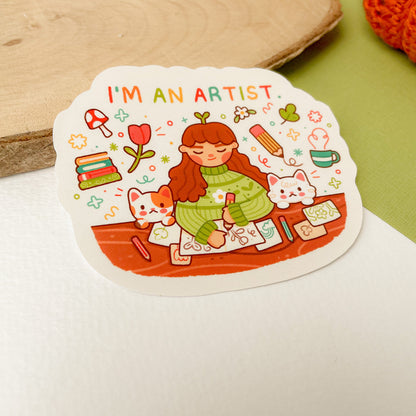 I'm an Artist - Matte Vinyl Sticker