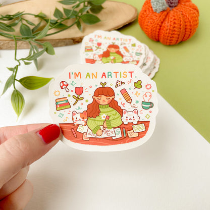 I'm an Artist - Matte Vinyl Sticker
