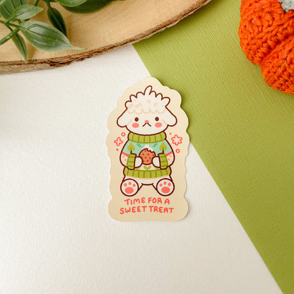 Time for a Sweet Treat (Lamb) - Matte Vinyl Sticker