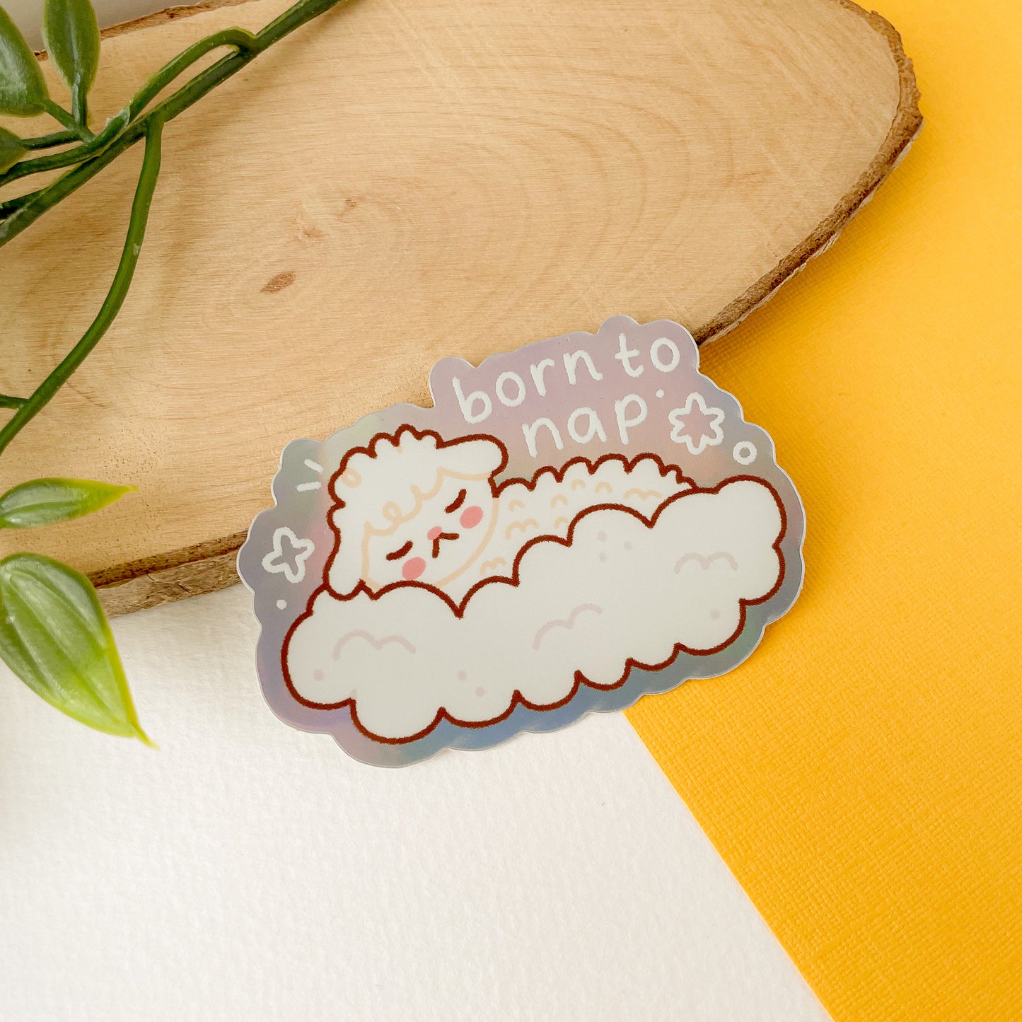 Born to Nap - Iridescent Sticker