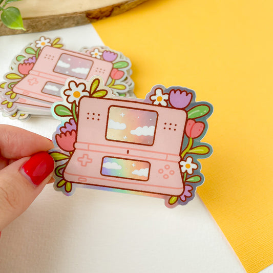 Pink DS - Iridescent Sticker