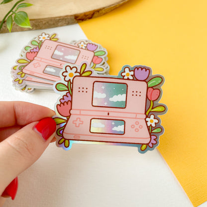 Pink DS - Iridescent Sticker