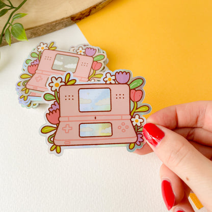 Pink DS - Iridescent Sticker