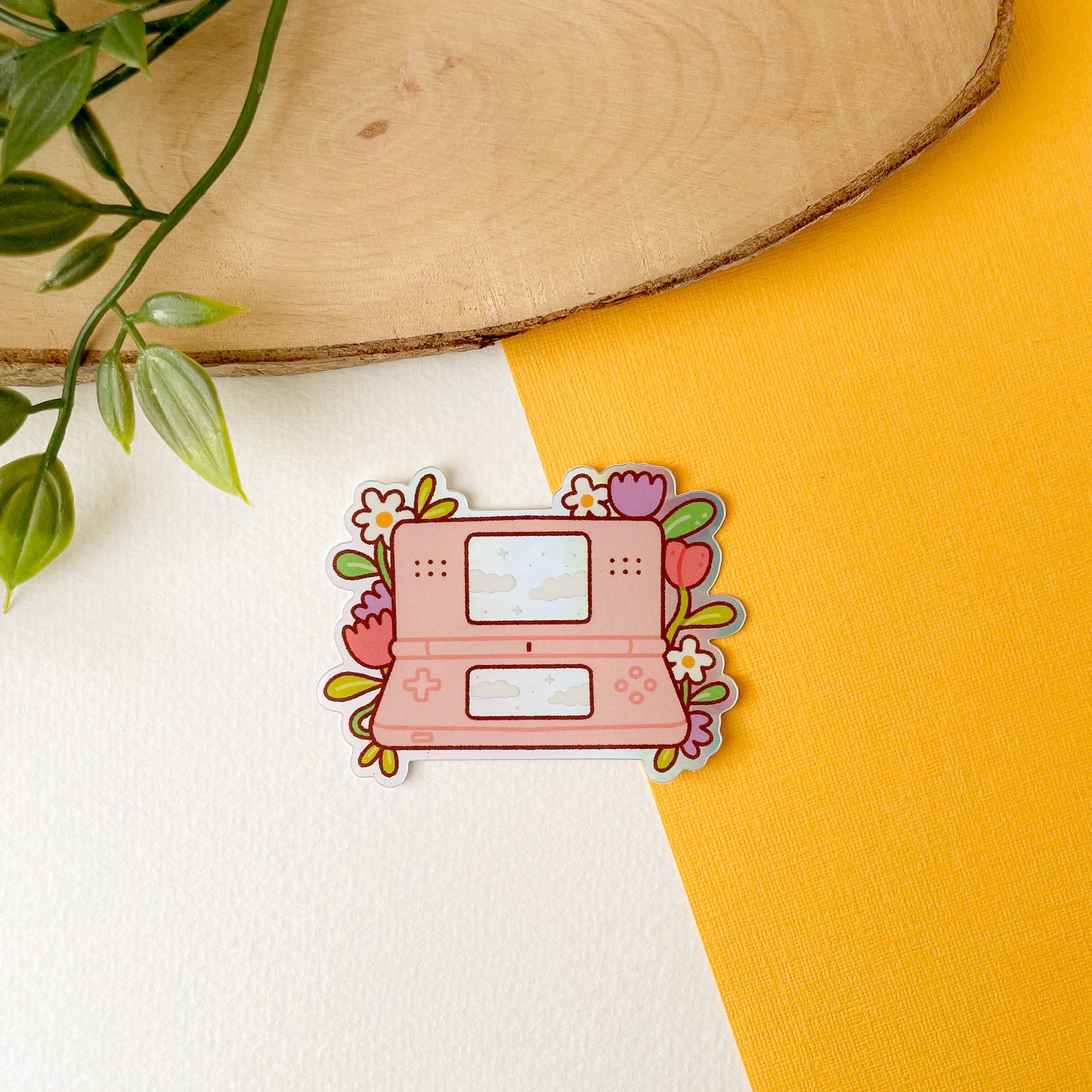 Pink DS - Iridescent Sticker