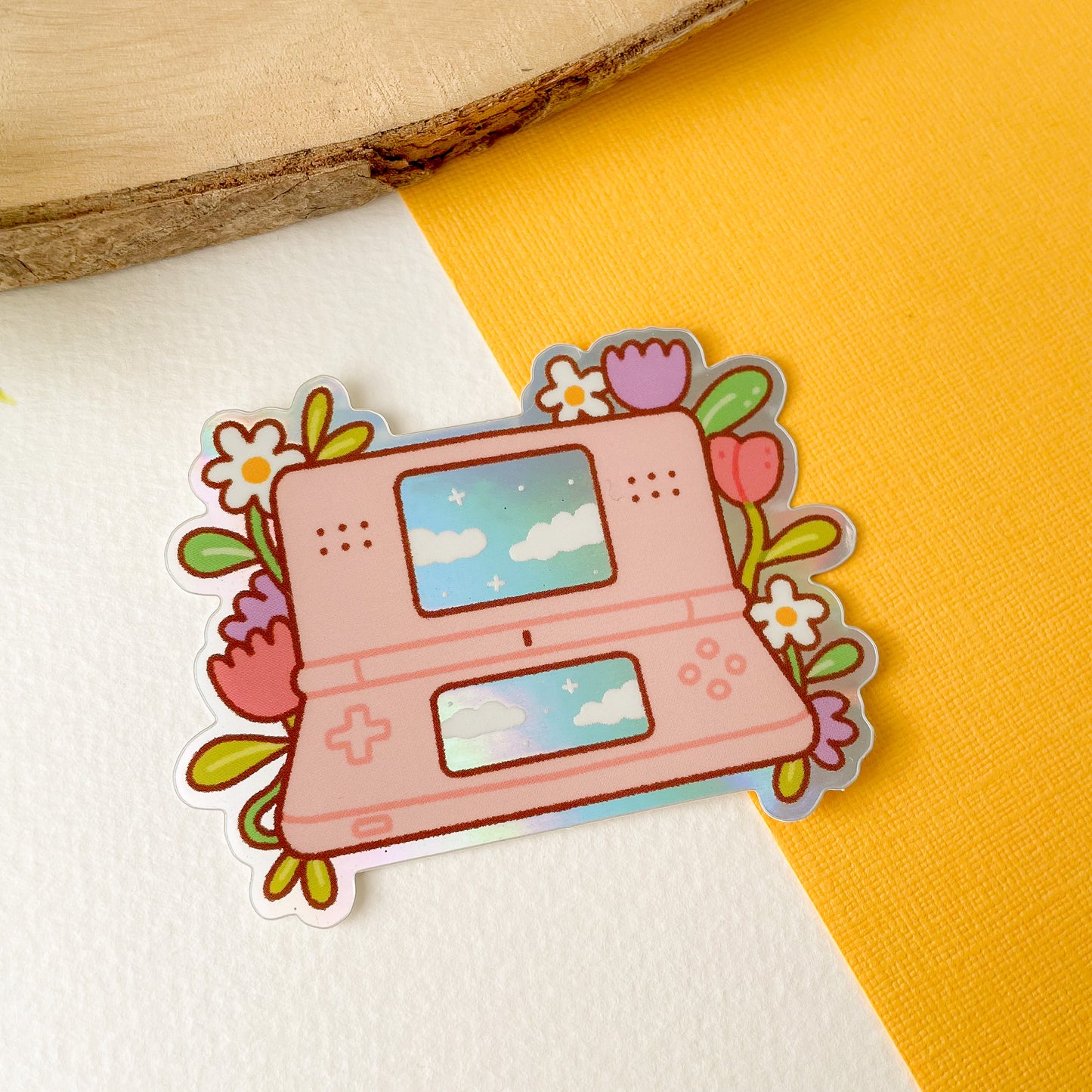 Pink DS - Iridescent Sticker