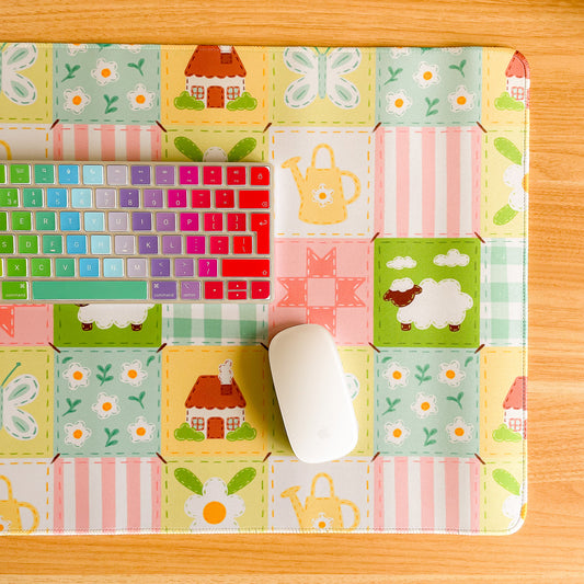 Cottagecore Blanket - Large Gaming Mouse Mat
