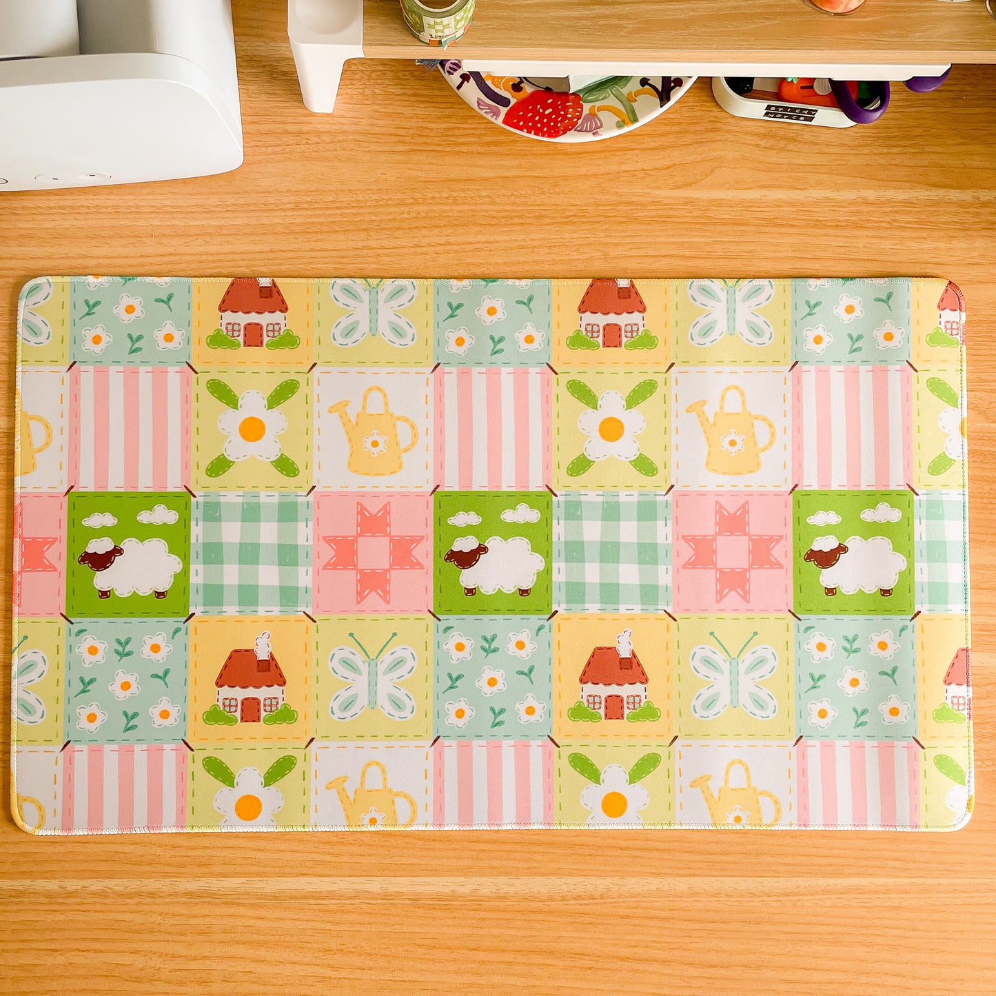 Cottagecore Blanket - Large Gaming Mouse Mat
