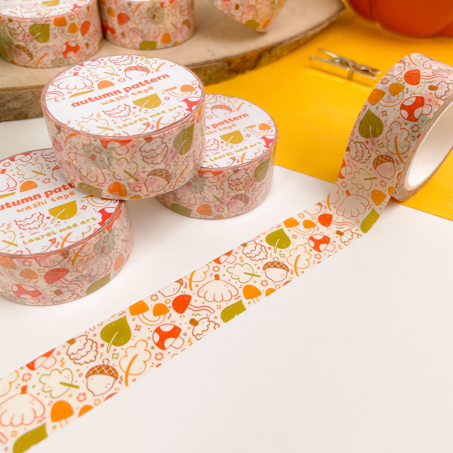 Autumn Pattern - Chunky Washi Tape