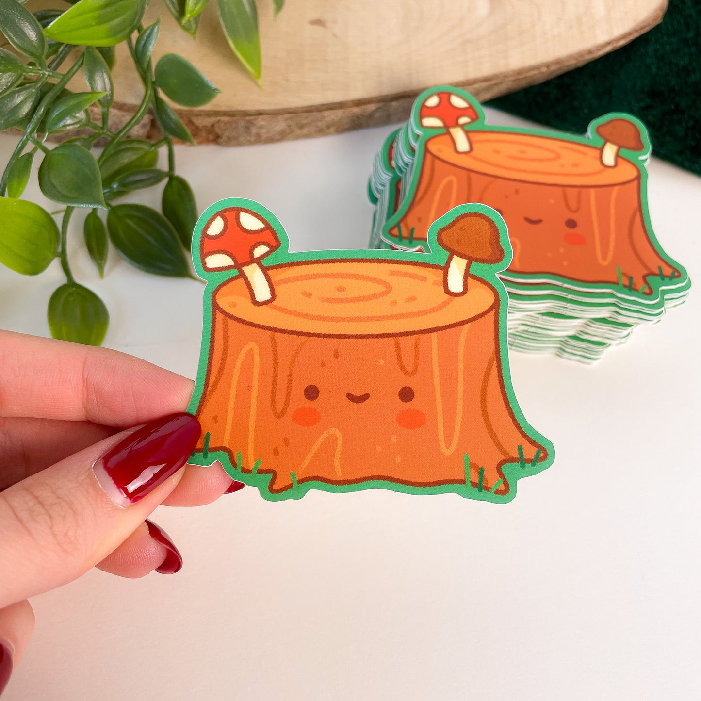 Little Tree Stump - Matte Vinyl Sticker