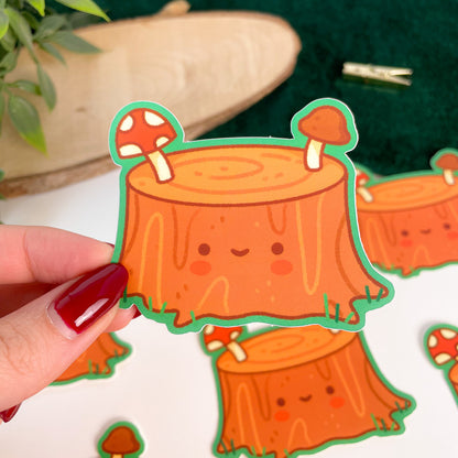 Little Tree Stump - Matte Vinyl Sticker